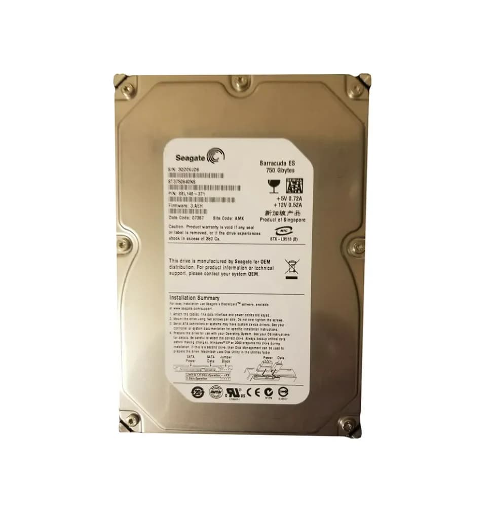 Seagate 9BL148-371 750GB 3Gb/s SATA