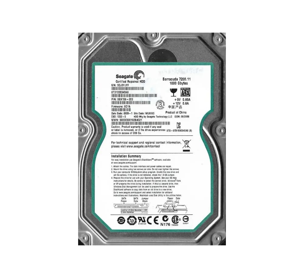 Seagate 9BX158-303 1TB 3Gb/s SATA