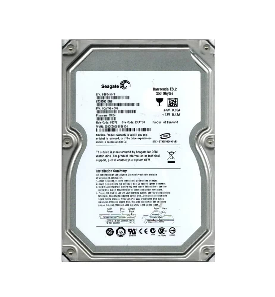 Seagate 9CA152-302 250GB 3Gb/s SATA