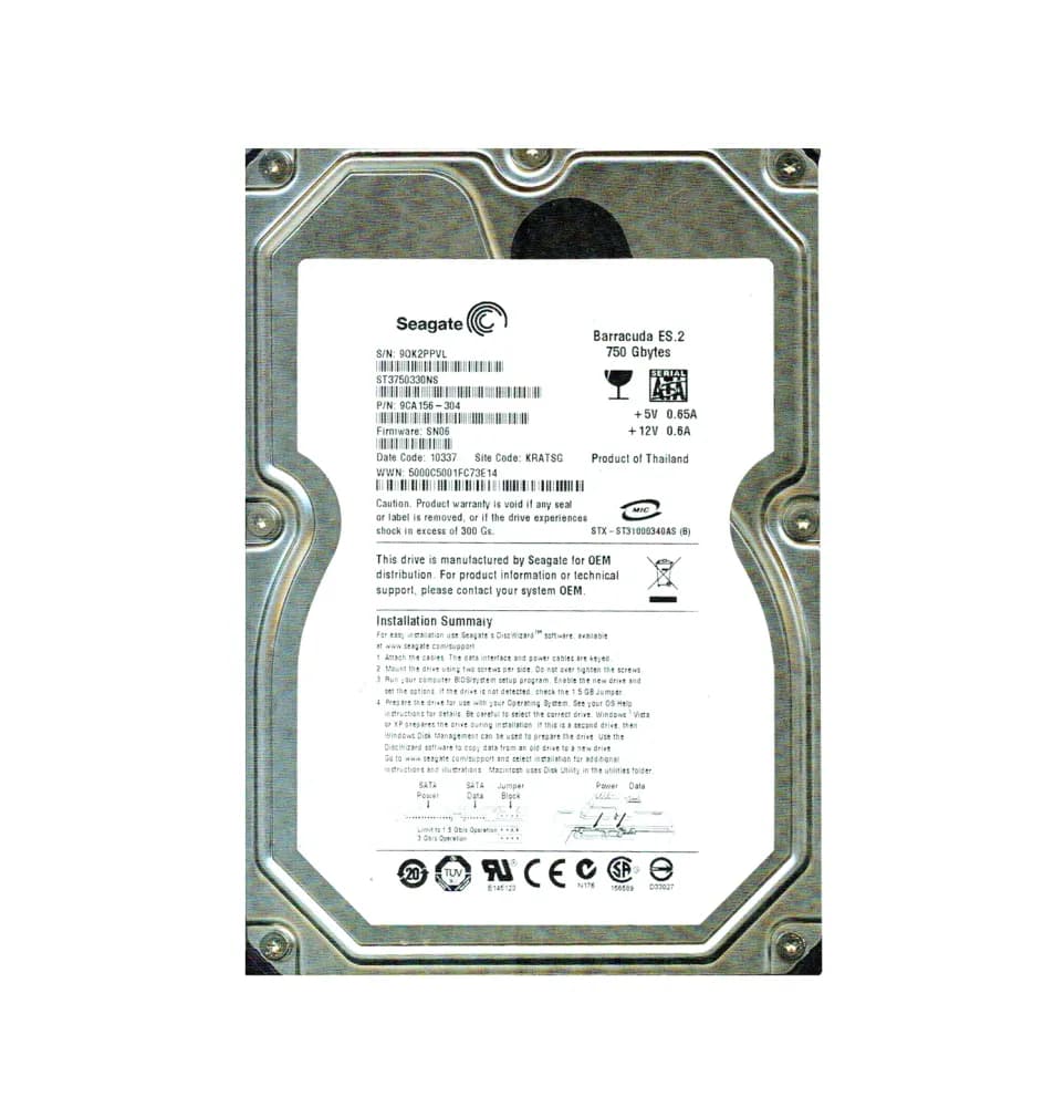 Seagate 9CA156-304 750GB 3Gb/s SATA