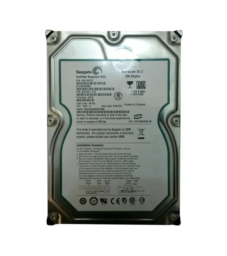 Seagate 9CA156-510 750GB 3Gb/s SATA