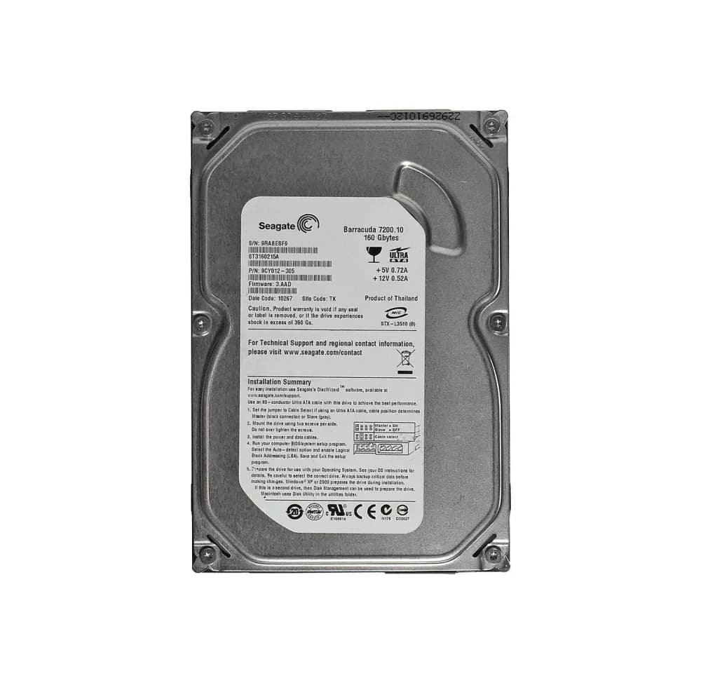 Seagate 9CY012-305 160GB IDE Ultra ATA/100 (ATA-6)