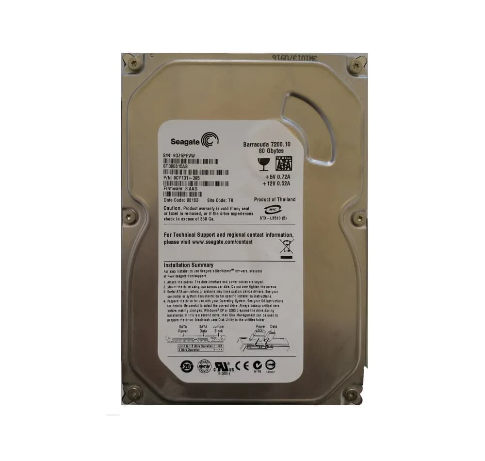 Seagate 9CY131-305 80GB 3Gb/s SATA