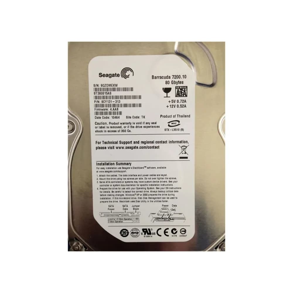 Seagate 9CY131-313 80GB 3Gb/s SATA