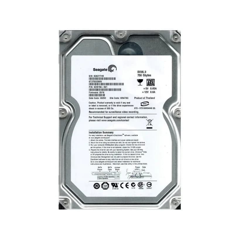 Seagate 9DM156-501 750GB 3Gb/s SATA