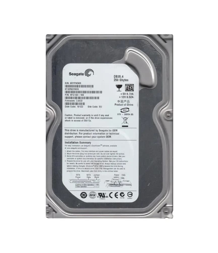 Seagate 9FG132-160 250GB 3Gb/s SATA