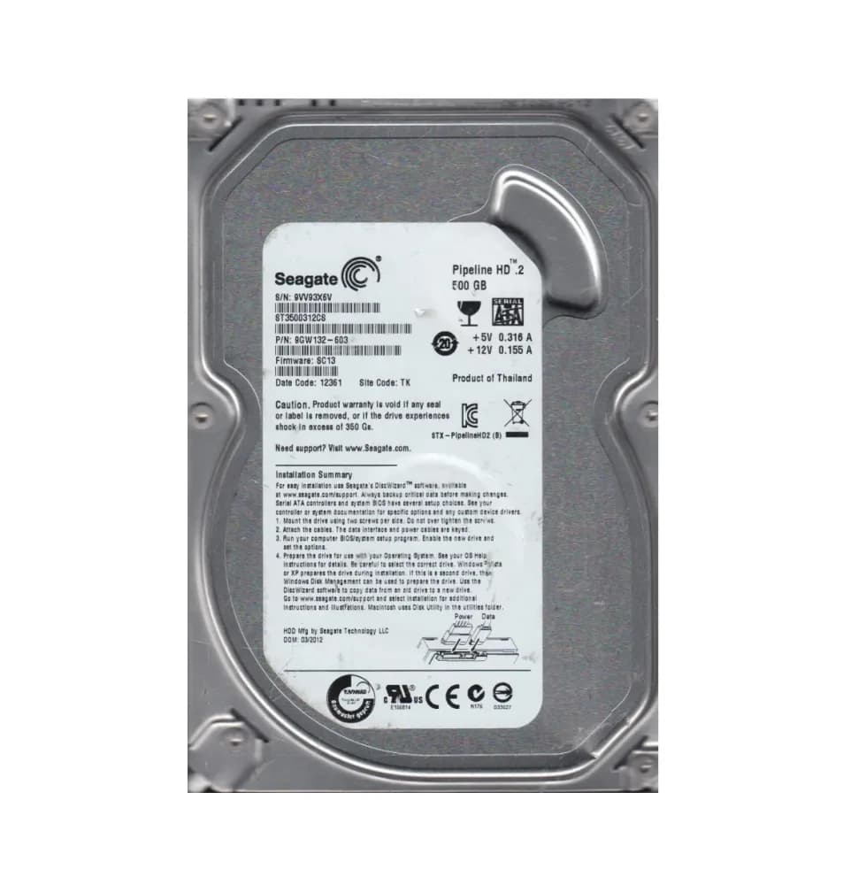 Seagate 9GW132-603 500GB 3Gb/s SATA