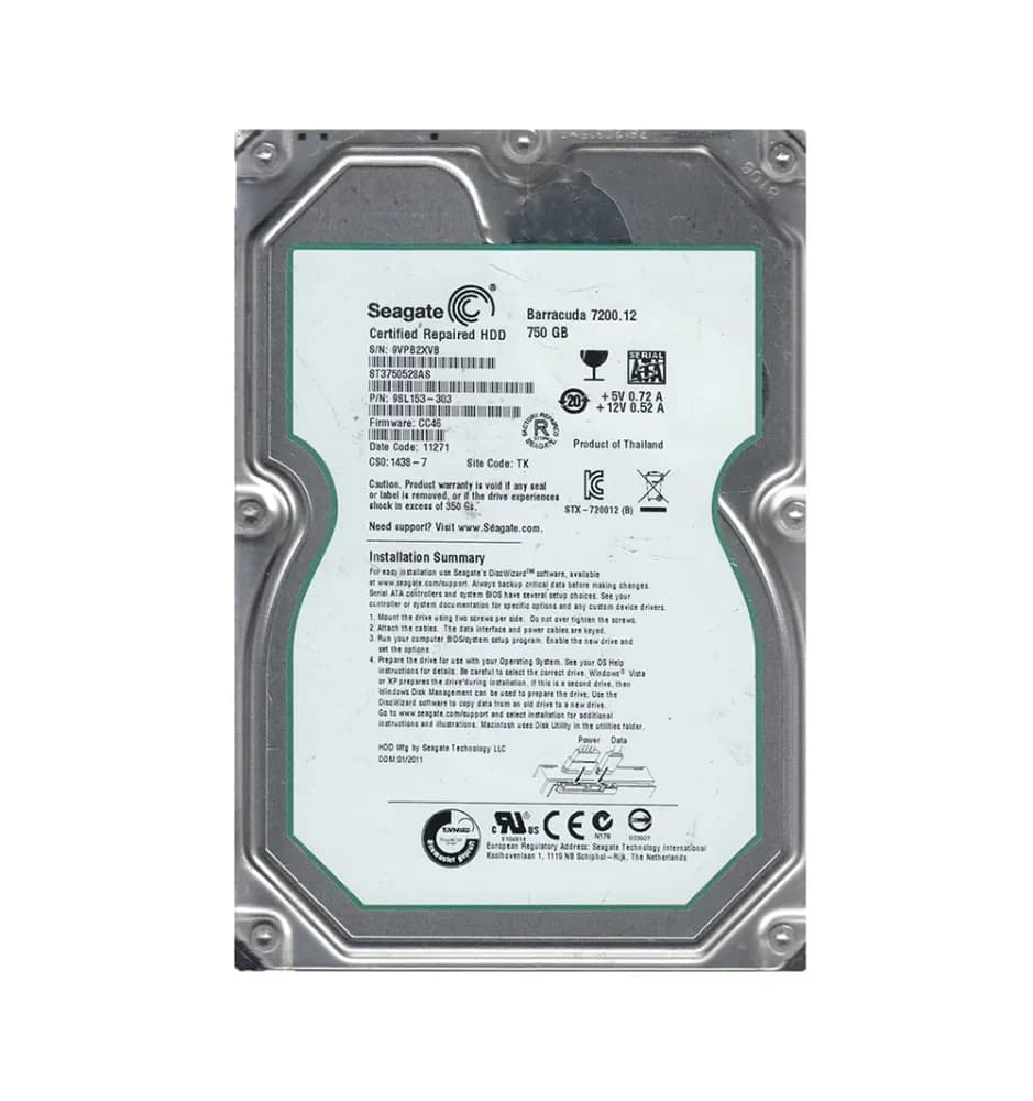 Seagate 9SL153-303 750GB 3Gb/s SATA