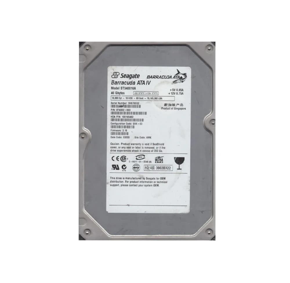 Seagate 9T6002-003 40GB IDE Ultra ATA/100 (ATA-6)