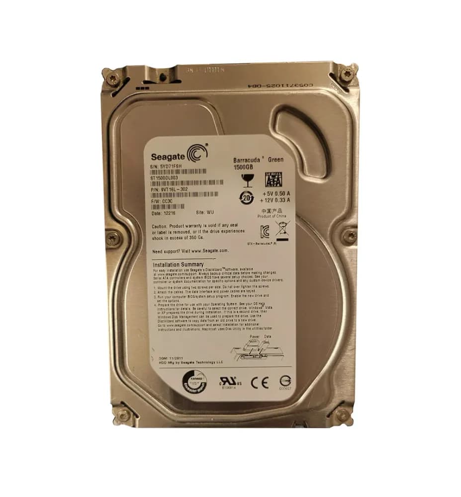 Seagate 9VT16L-302 1.5TB 6Gb/s SATA