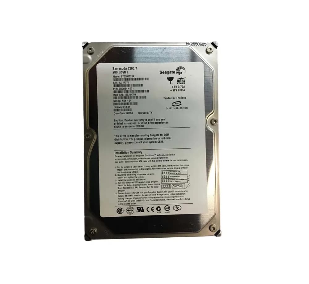 Maxtor 9W2064-001 200GB IDE Ultra ATA/100 (ATA-6)