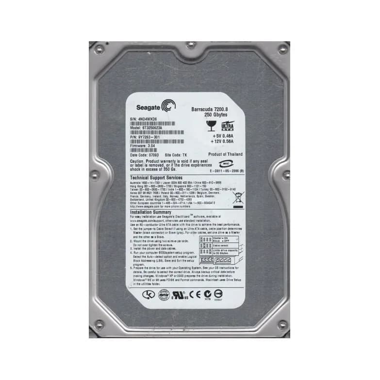 Seagate 9Y7263-301 250GB IDE Ultra ATA/100 (ATA-6)