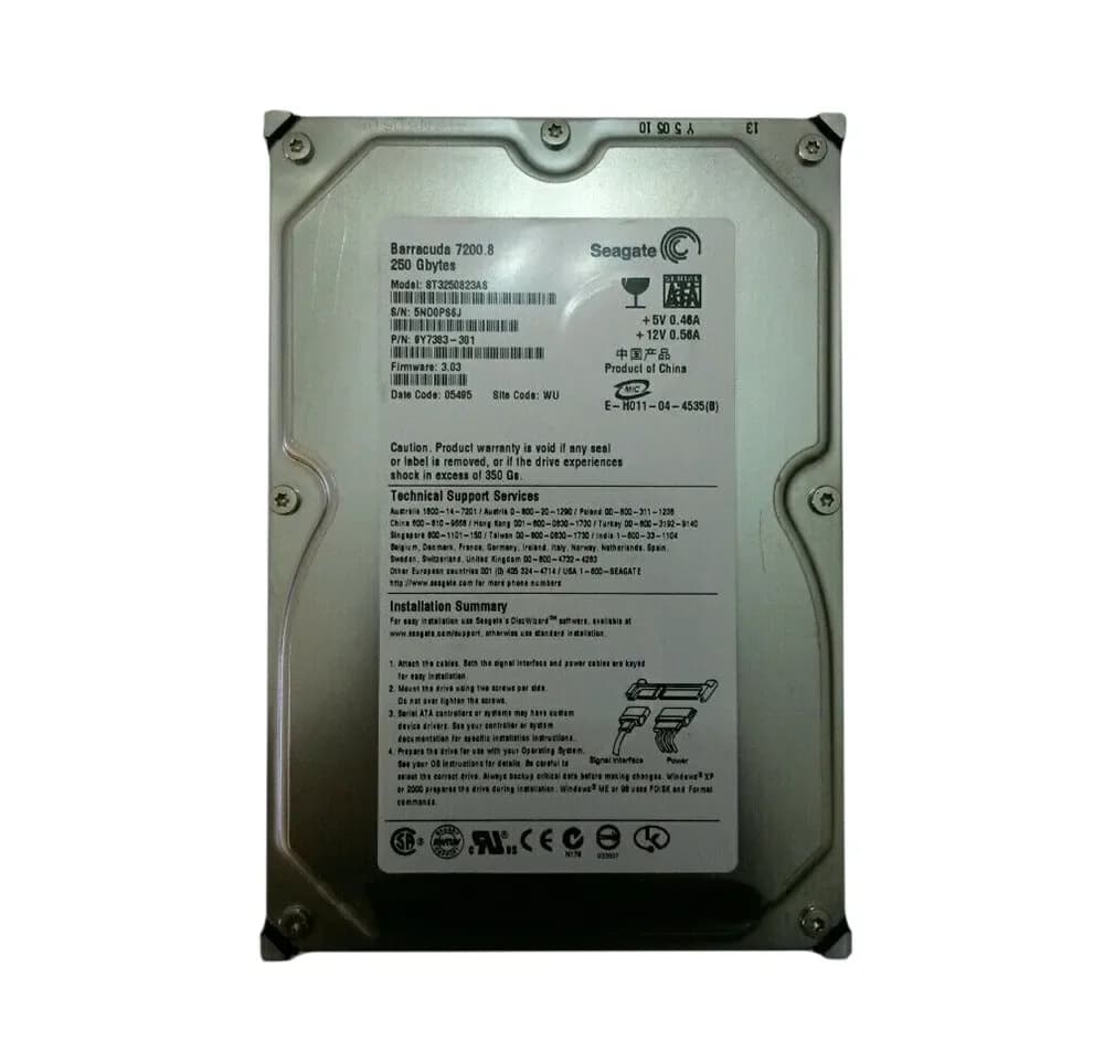 Seagate 9Y7383-301 250GB 1.5Gb/s SATA