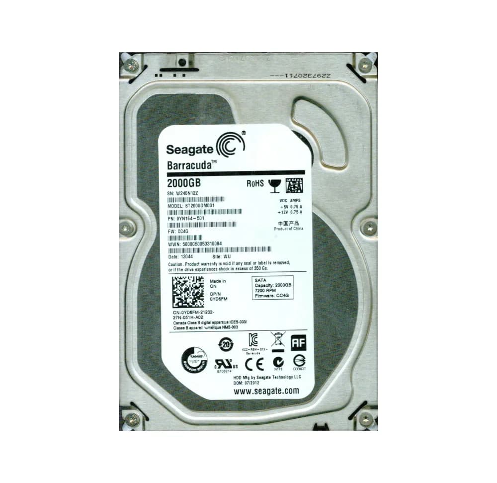 Seagate 9YN164-501 2TB 6Gb/s SATA