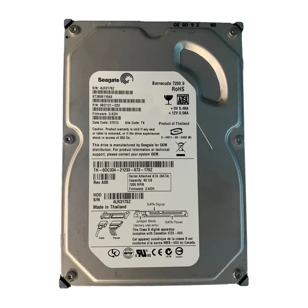 Dell DC334 80GB 3Gb/s SATA