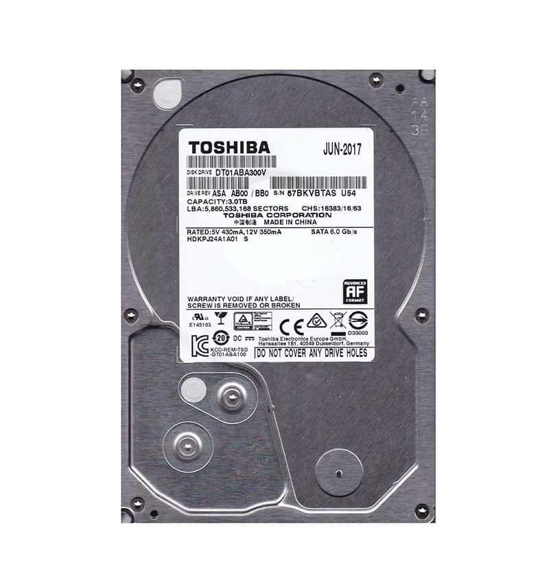 Toshiba DT01ABA300V 3TB 6Gb/s SATA