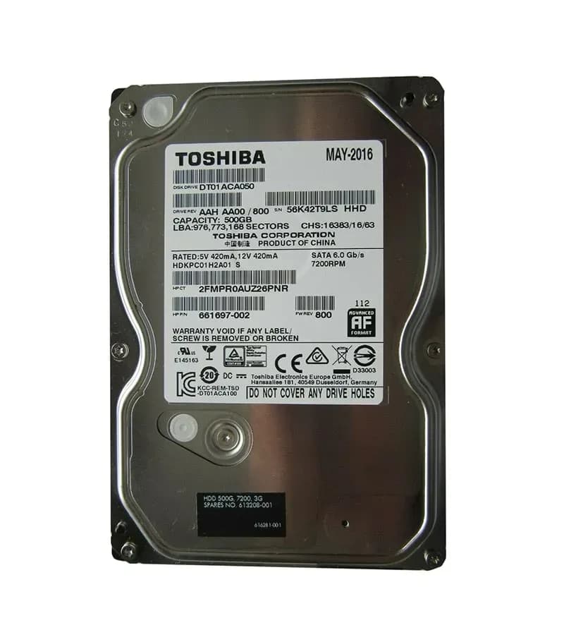 Toshiba DT01ACA050 500GB 6Gb/s SATA