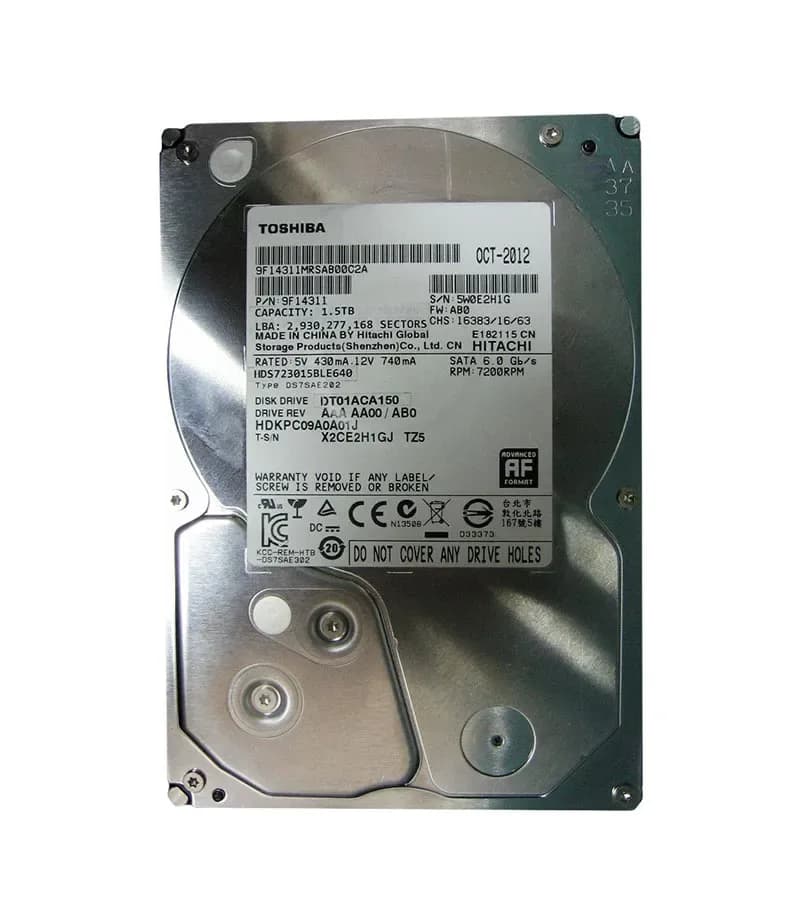 Toshiba DT01ACA150 1.5TB 6Gb/s SATA