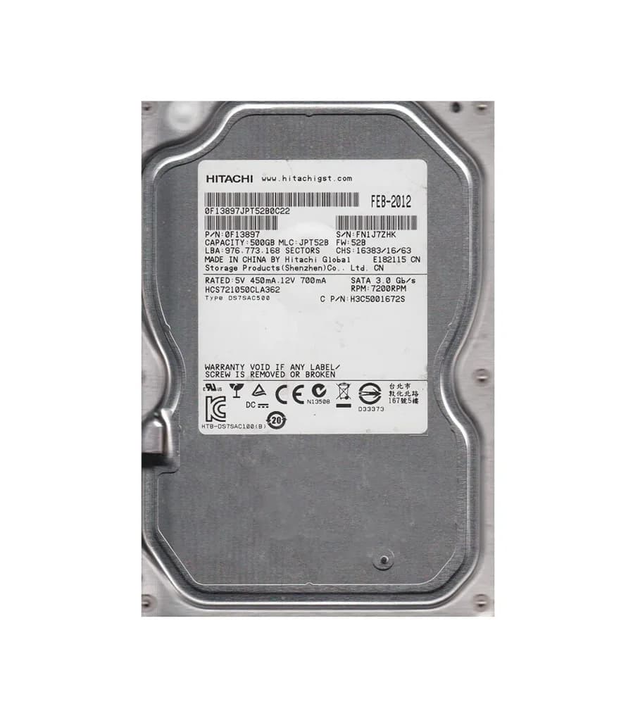 Hitachi H3C5001672S 500GB 3Gb/s SATA