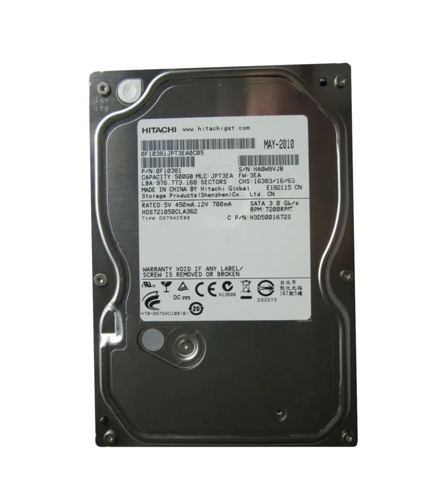 HGST H3D5001672S 500GB 3Gb/s SATA