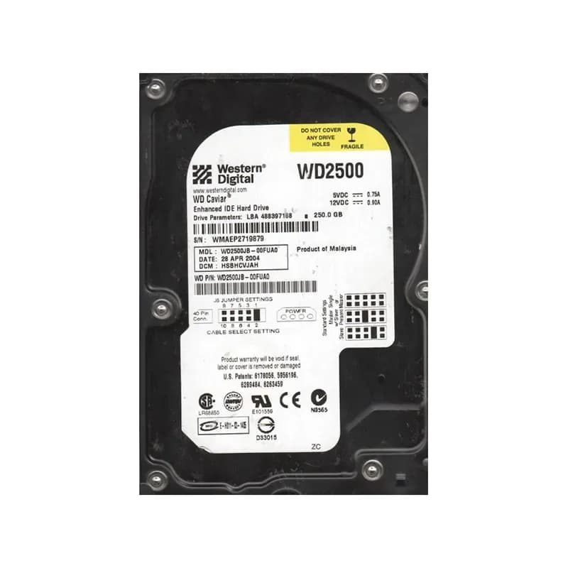 Western Digital HSBHCVJAH 250GB IDE Ultra ATA/100 (ATA-6)