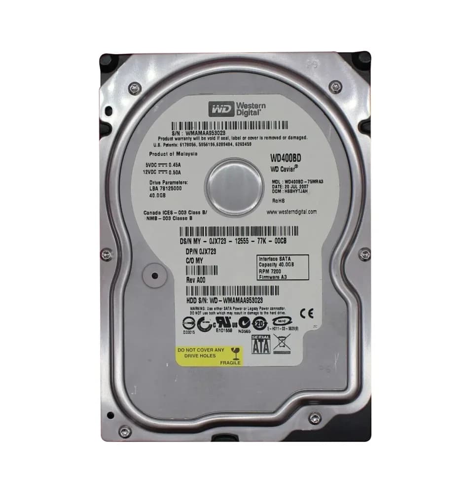 Dell JX723 40GB 1.5Gb/s SATA