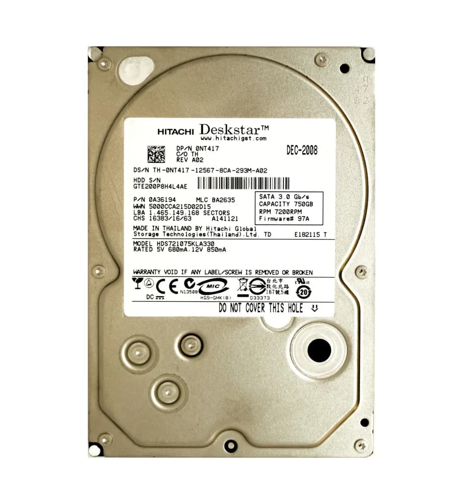 Dell NT417 750GB 3Gb/s SATA