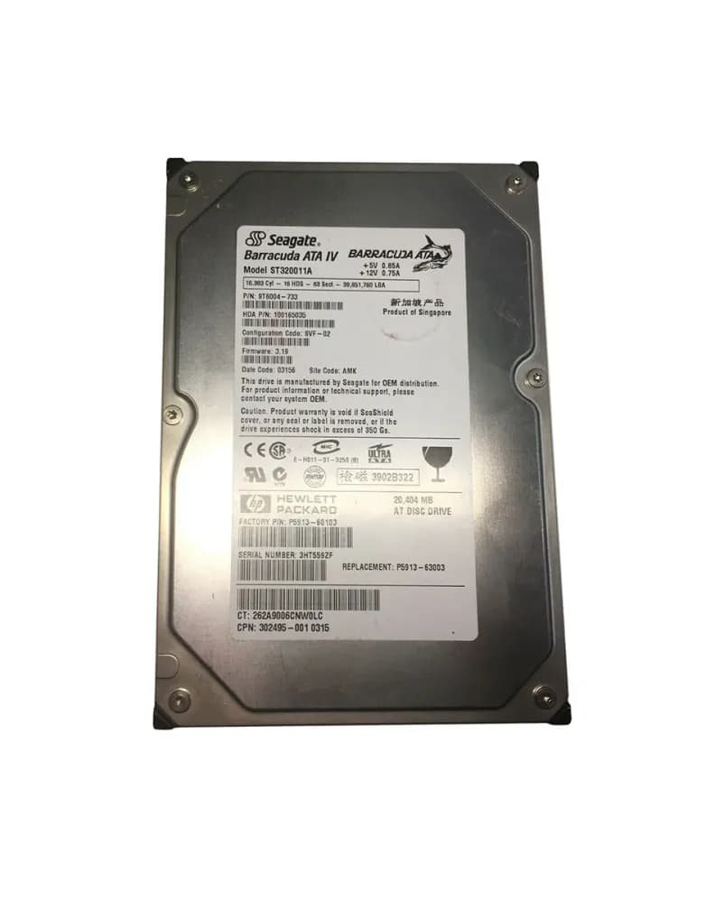 HPE P5913-60103 20GB IDE Ultra ATA/100 (ATA-6)
