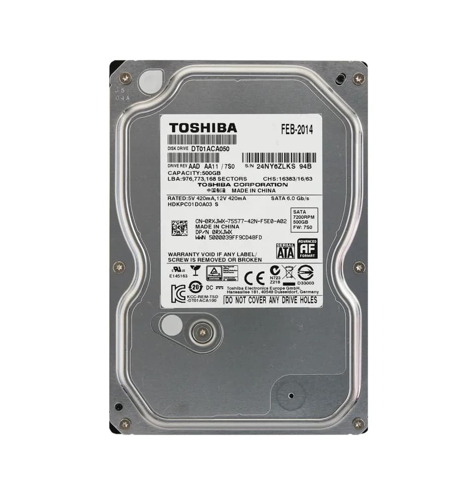 Dell RXJWX 500GB 6Gb/s SATA