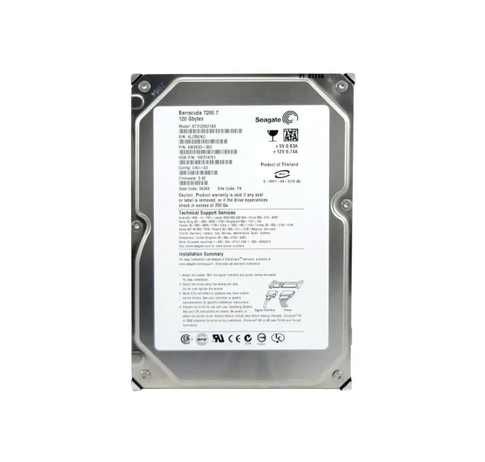 Seagate ST3120827AS 120GB 1.5Gb/s SATA
