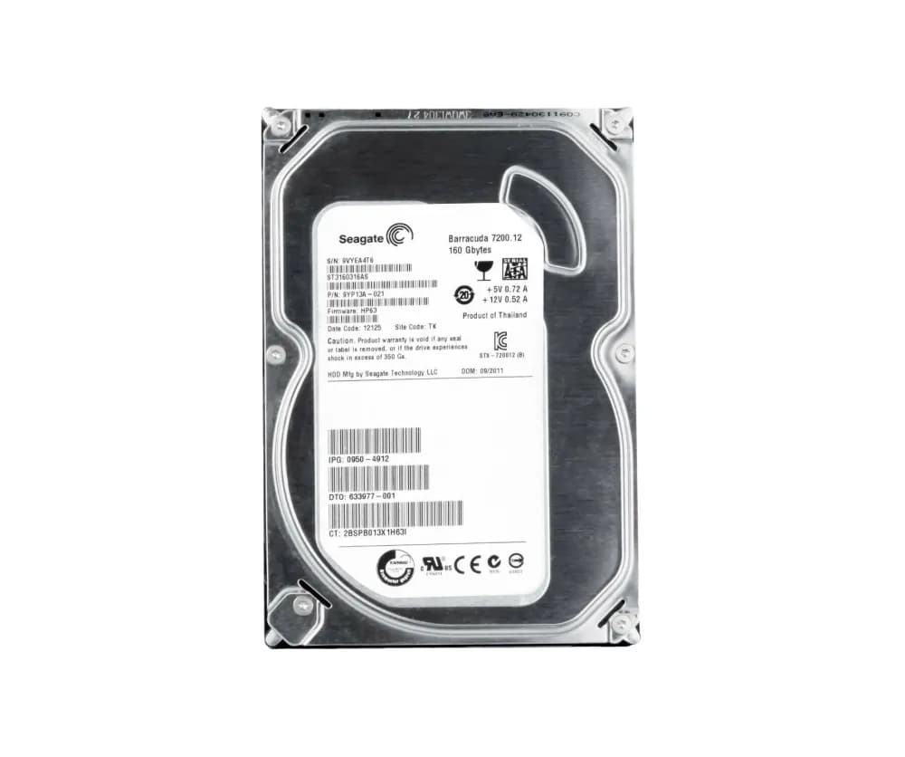 Seagate ST3160316AS 160GB 6Gb/s SATA