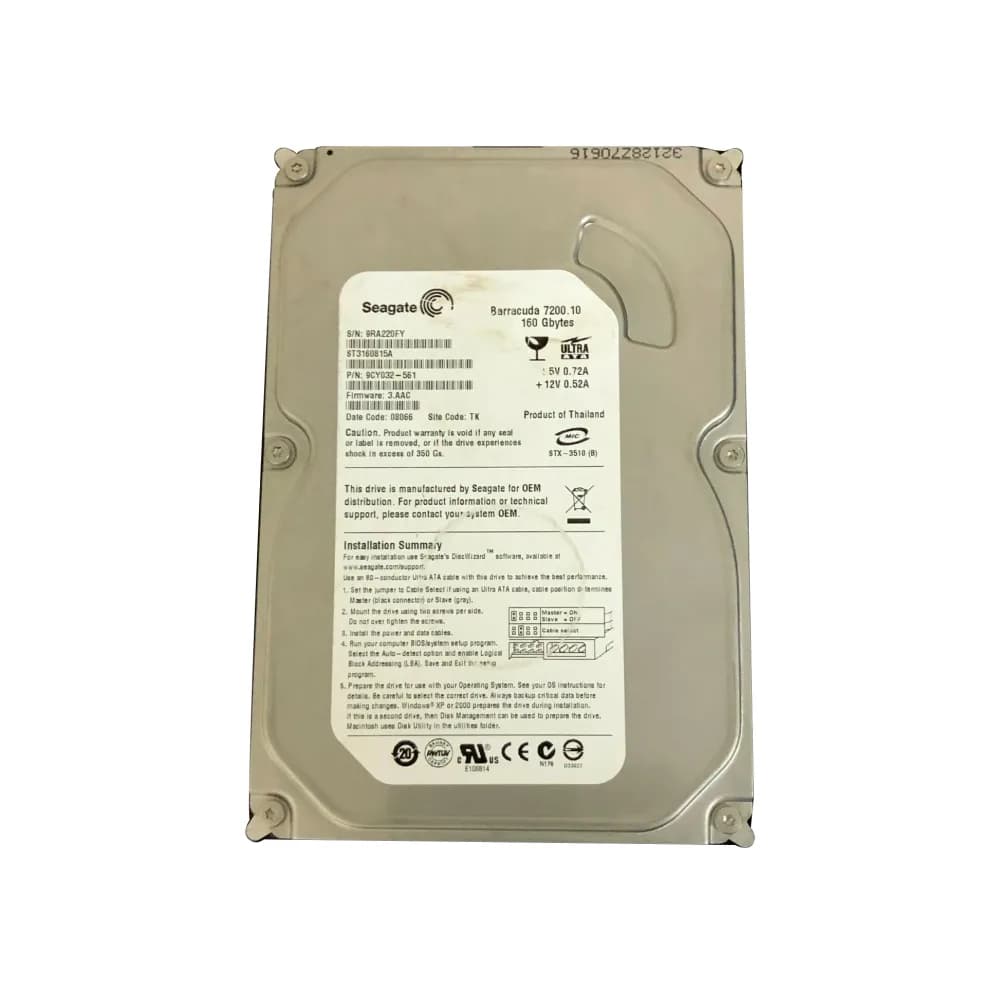 Seagate ST3160815A 160GB IDE Ultra ATA/100 (ATA-6)
