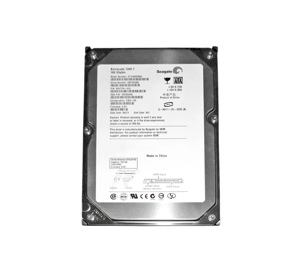 Seagate ST3160828AS 160GB 1.5Gb/s SATA