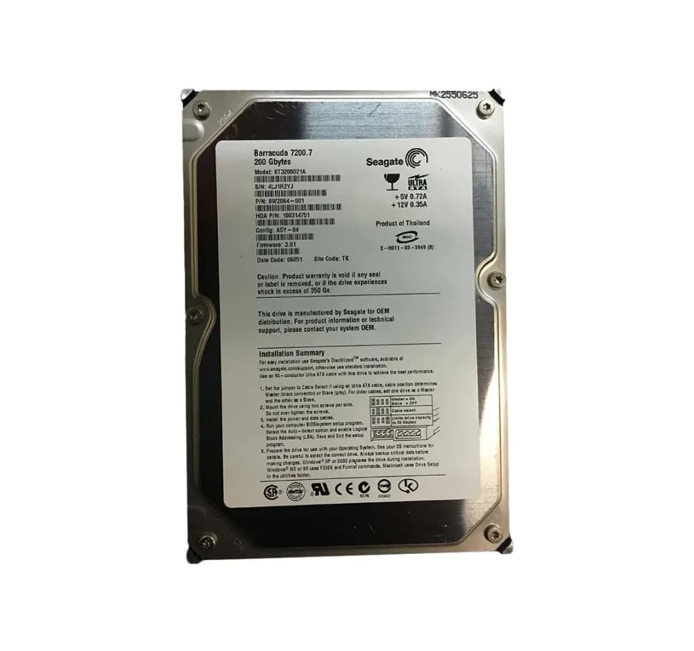 Seagate ST3200021A 200GB IDE Ultra ATA/100 (ATA-6)
