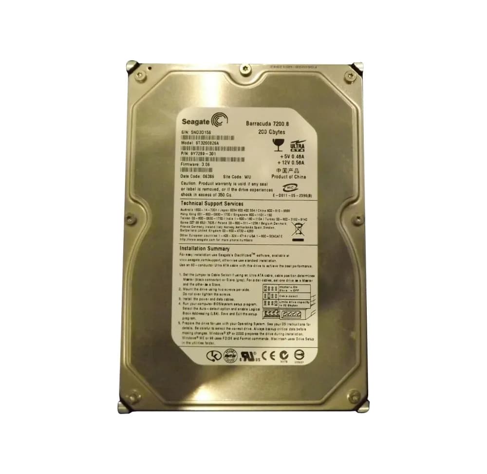 Seagate ST3200826A 200GB IDE Ultra ATA/100 (ATA-6)