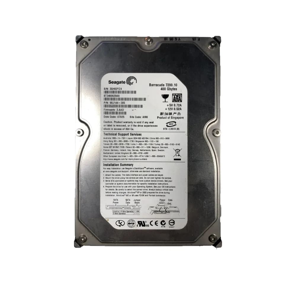 Seagate ST3400620AS 400GB 3Gb/s SATA