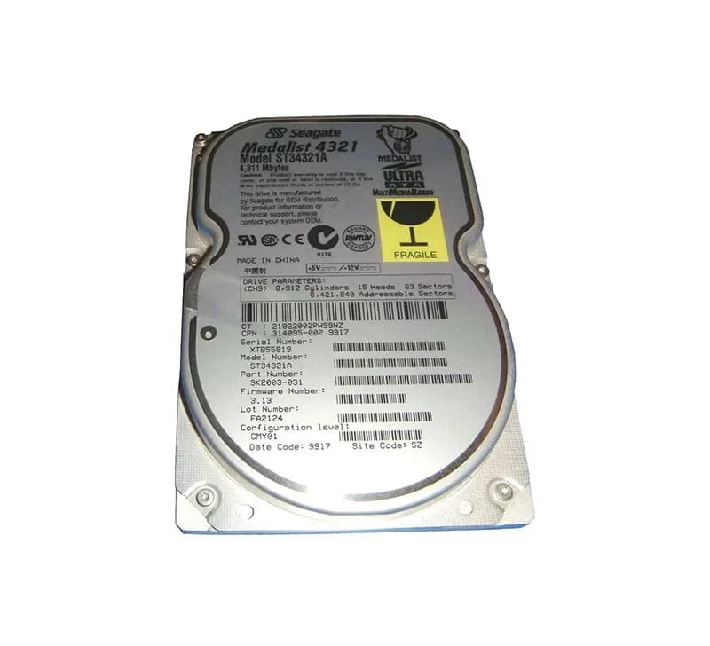 Seagate ST34321A 4.3GB IDE Ultra ATA/100 (ATA-6)