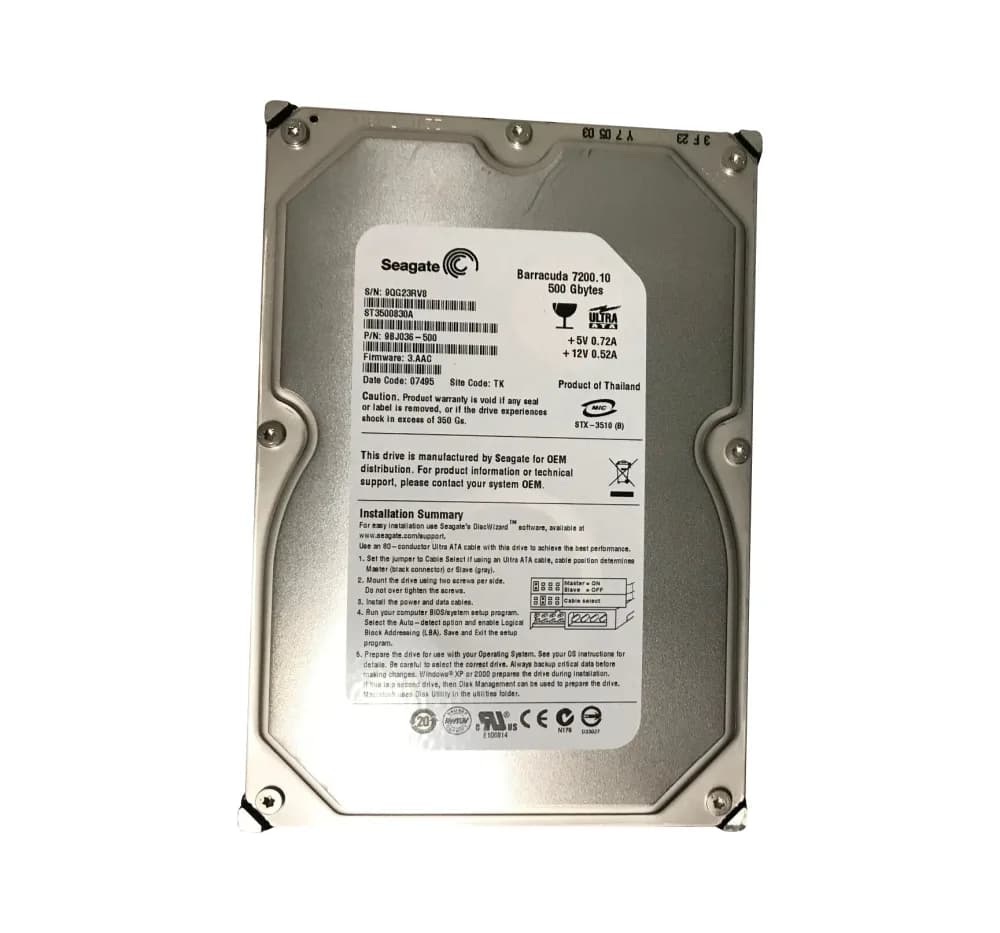 Seagate ST3500830A 500GB IDE Ultra ATA/100 (ATA-6)