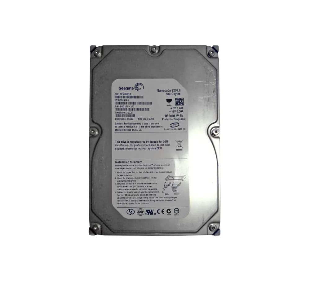 Seagate ST3500841AS 500GB 3Gb/s SATA