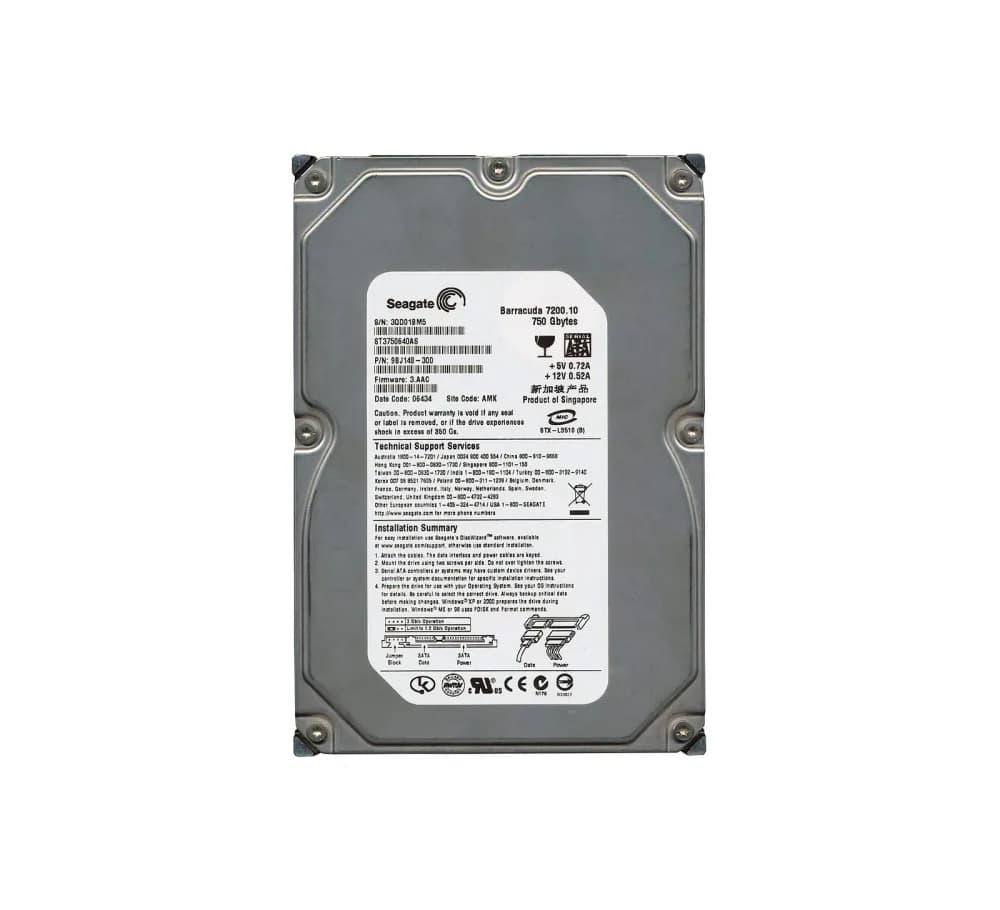 Seagate ST3750640AS 750GB 3Gb/s SATA
