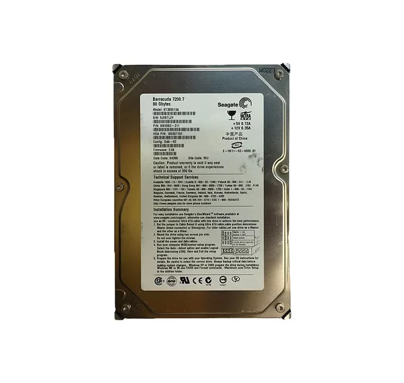 Seagate ST380013A 80GB IDE Ultra ATA/100 (ATA-6)