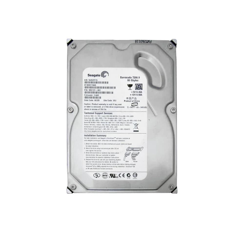 Seagate ST3808110AS 80GB 3Gb/s SATA