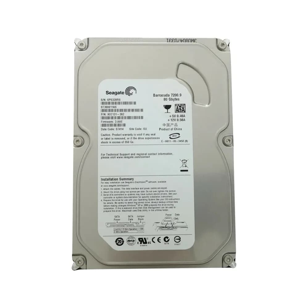 Seagate ST380811AS 80GB 3Gb/s SATA