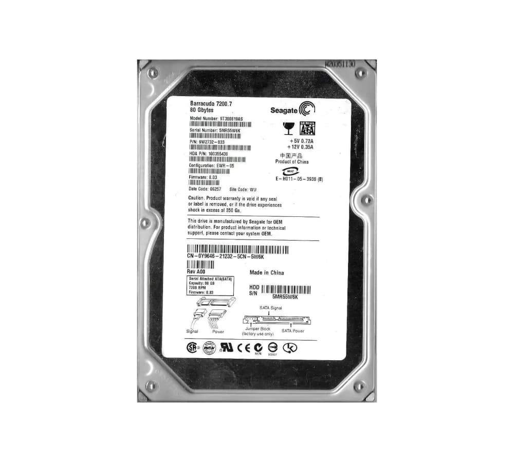 Seagate ST380819AS 80GB 3Gb/s SATA