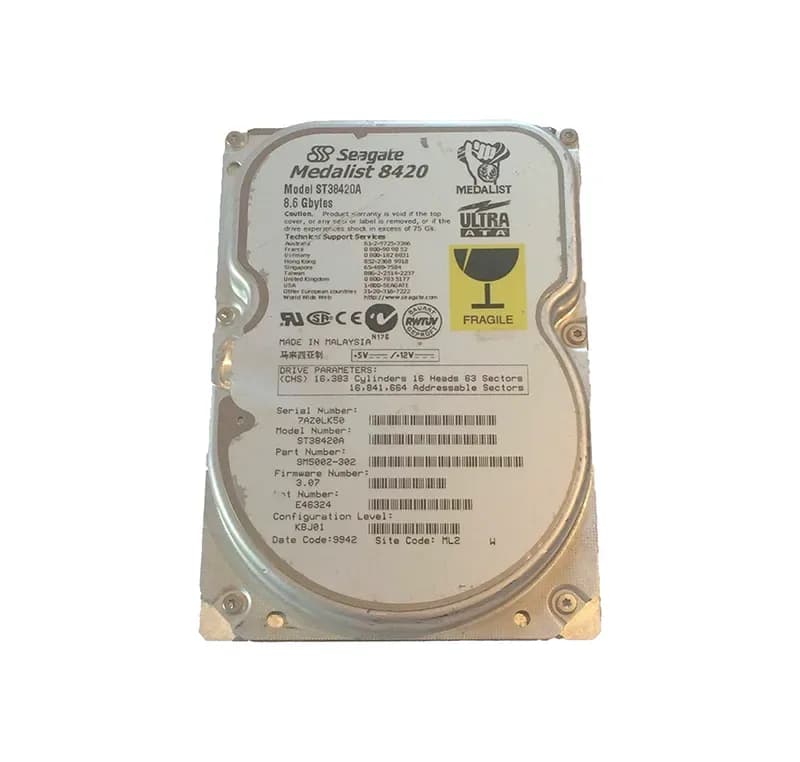 Seagate ST38420A 8.6GB IDE Ultra ATA/33 (ATA-4)