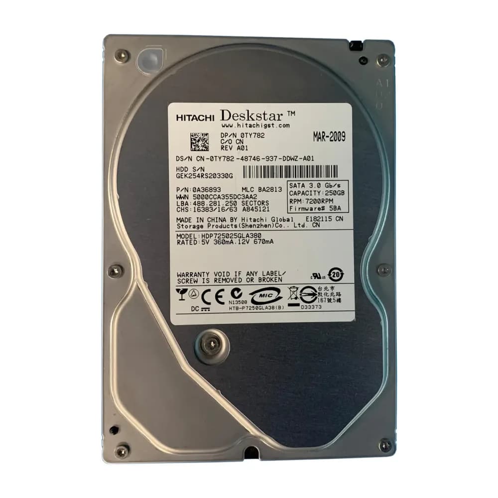 Dell TY782 250GB 3Gb/s SATA