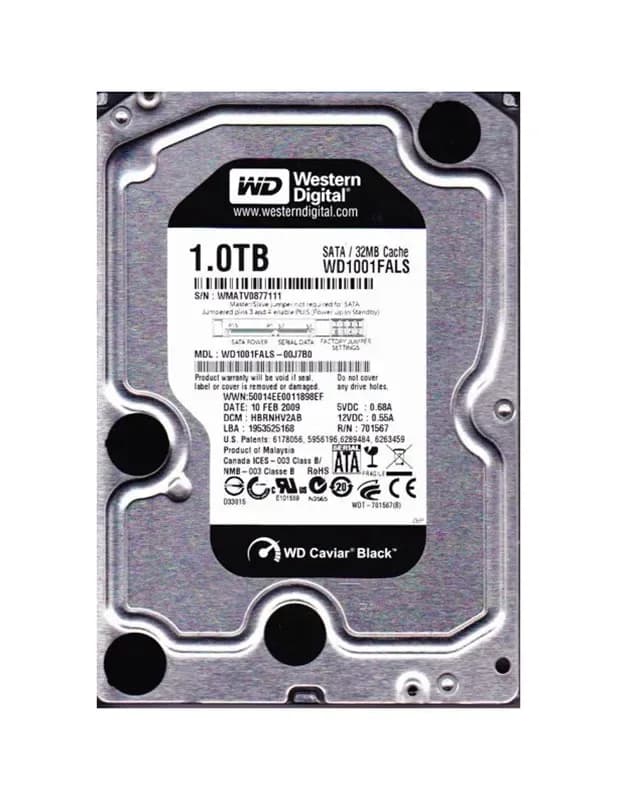 Western Digital WD1001FALS 1TB 3Gb/s SATA
