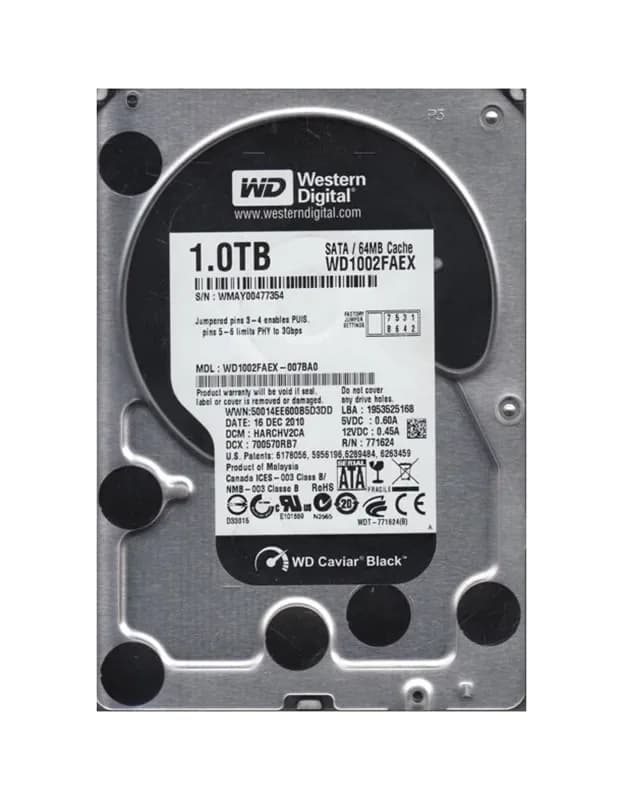 Western Digital WD1002FAEX 1TB 6Gb/s SATA