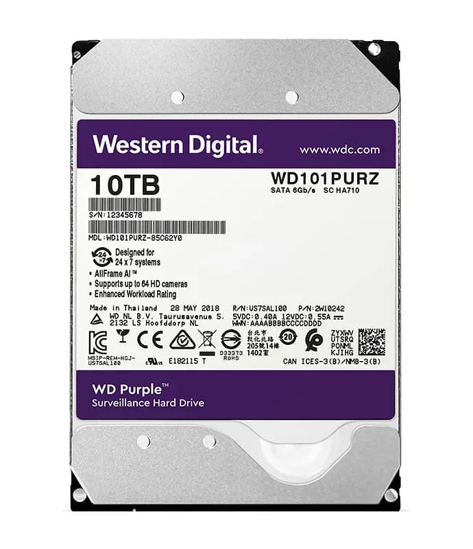 Western Digital WD101PURZ 10TB 6Gb/s SATA