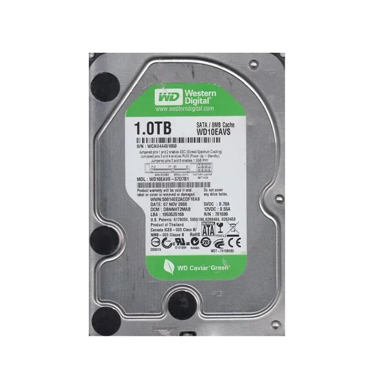 Western Digital WD10EAVS 1TB 3Gb/s SATA
